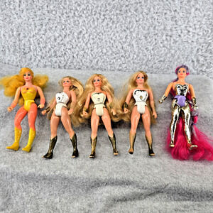 Vintage 1984 Mattel Princess of Power She-Ra 5 Figure Lot Entrapta Sweet Bee